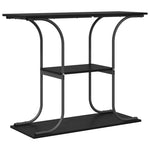 Konsollbord Svart Eik 101 X 35 X 80.5 Cm Konstruert Tre