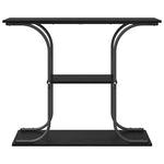 Konsollbord Svart Eik 101 X 35 X 80.5 Cm Konstruert Tre
