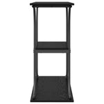 Konsollbord Svart Eik 101 X 35 X 80.5 Cm Konstruert Tre