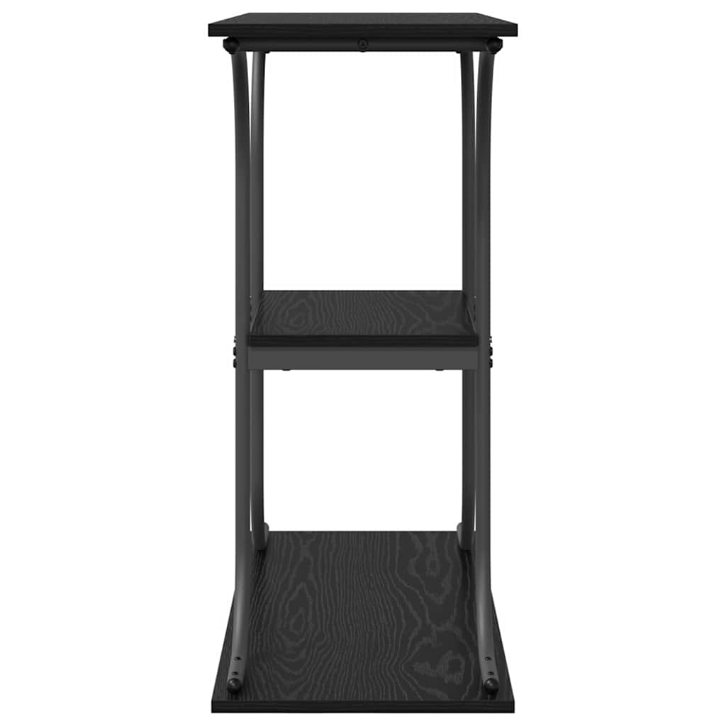 Konsollbord Svart Eik 101 X 35 X 80.5 Cm Konstruert Tre
