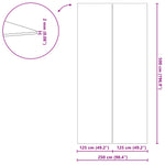 Bunnark Til Basseng Svart 500 X 250 X 0,1 Cm Uvevd Stoff