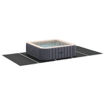 Bunnark Til Basseng Svart 550 X 280 X 0,1 Cm Uvevd Stoff