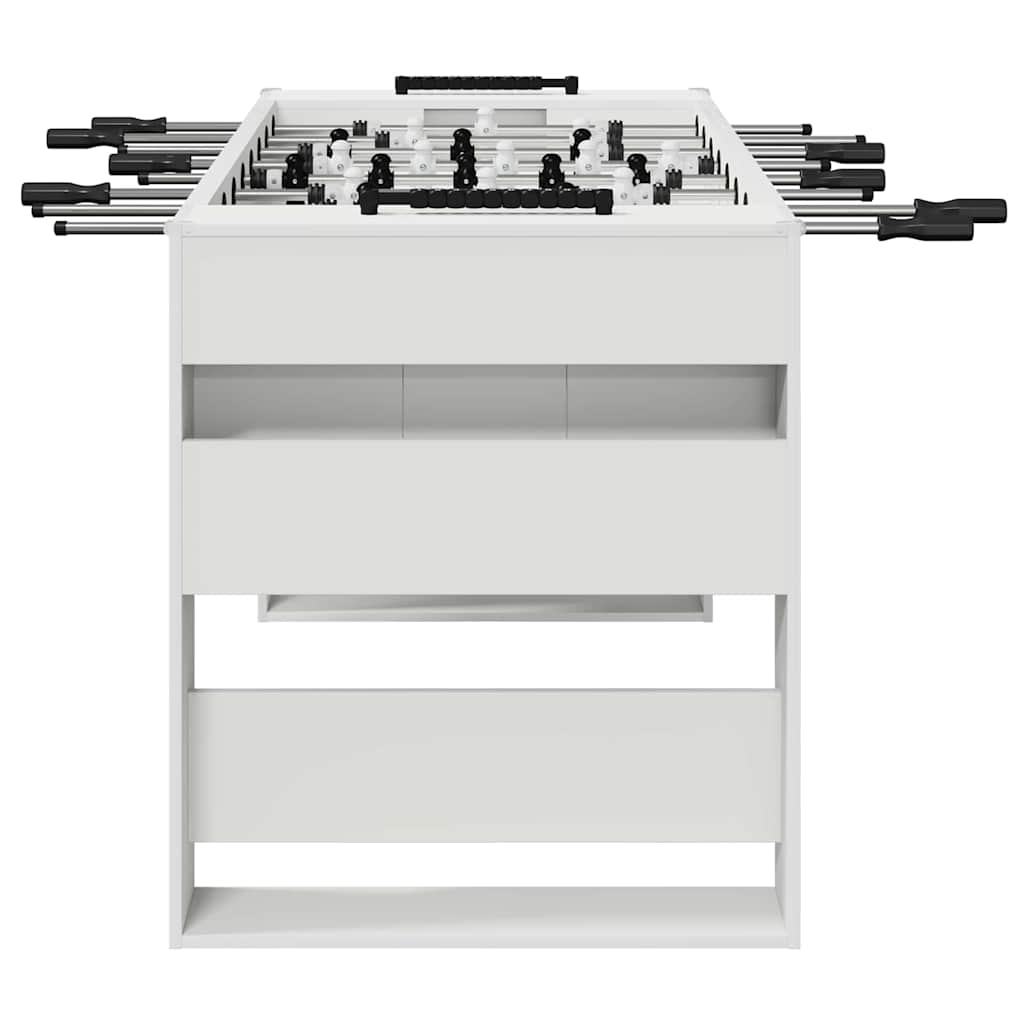 Fotballbord 2 Pcs Hvit 146,5 X 74 X 85 Cm Konstruert Tre