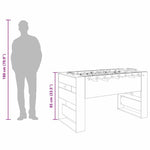 Fotballbord 2 Pcs Svart Eik 146,5 X 74 X 85 Cm Konstruert Tre