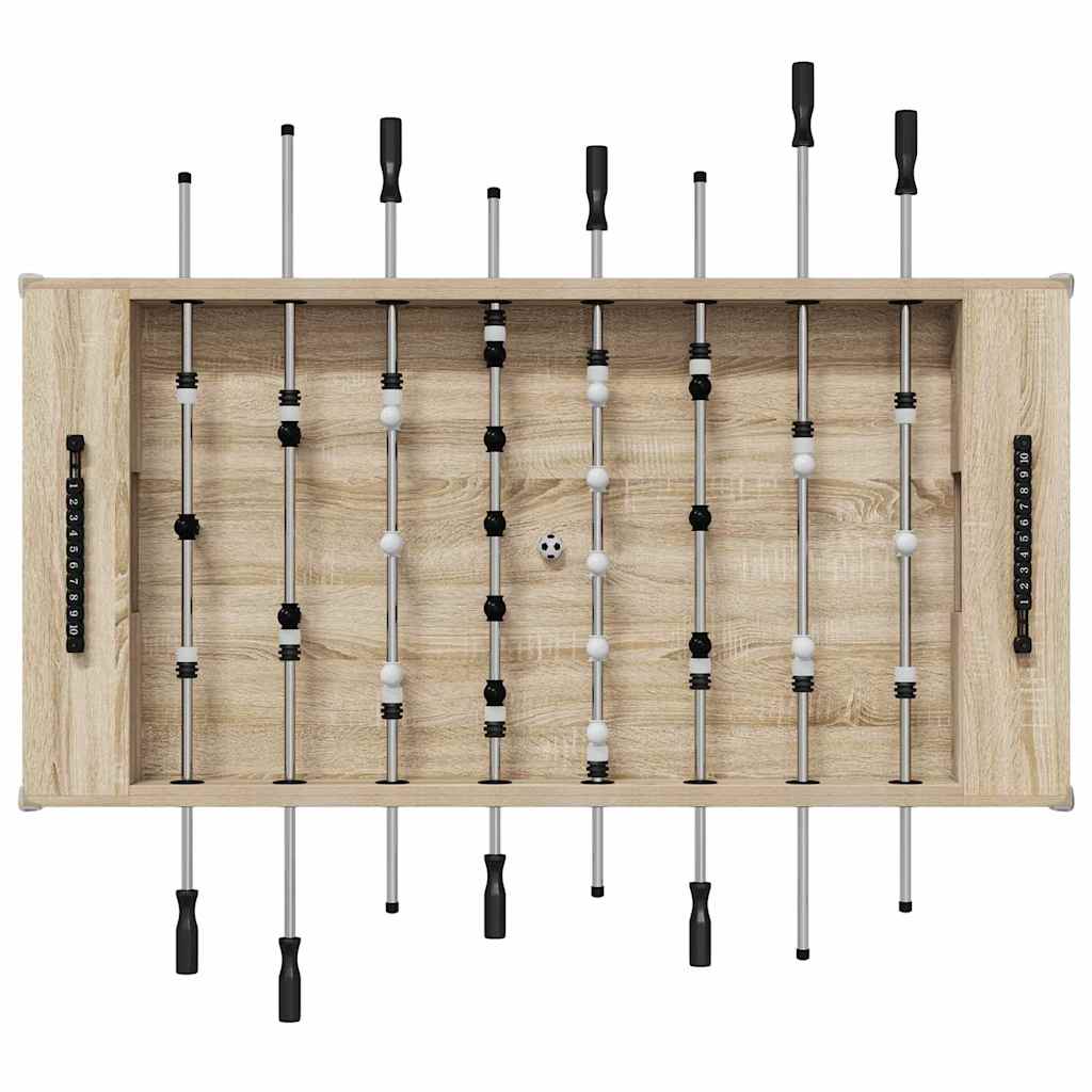Fotballbord 2 Pcs Sonoma Eik 146,5 X 74 X 85 Cm Konstruert Tre