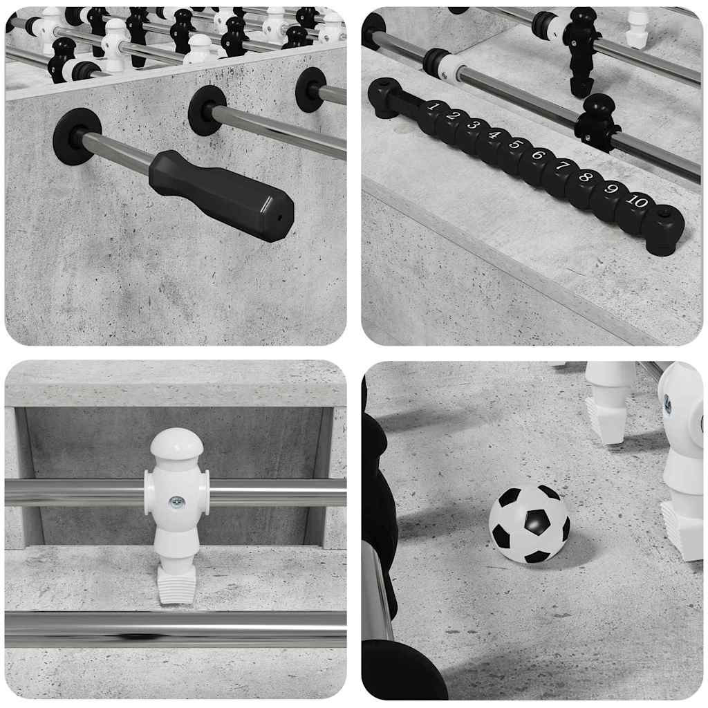 Fotballbord 2 Pcs Betonggrå 146,5 X 74 X 85 Cm Konstruert Tre