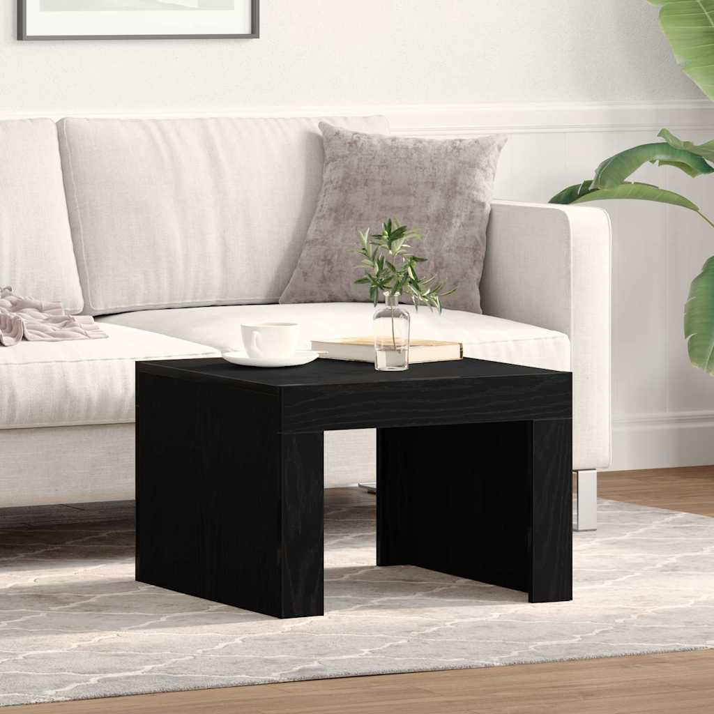 Kaffebord Svart Eik 50 X 50 X 35 Cm Konstruert Tre