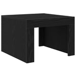 Kaffebord Svart Eik 50 X 50 X 35 Cm Konstruert Tre