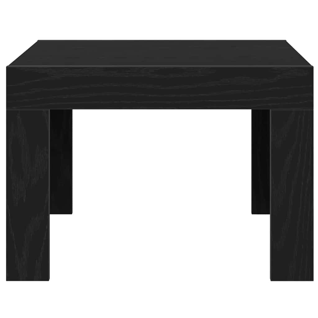 Kaffebord Svart Eik 50 X 50 X 35 Cm Konstruert Tre