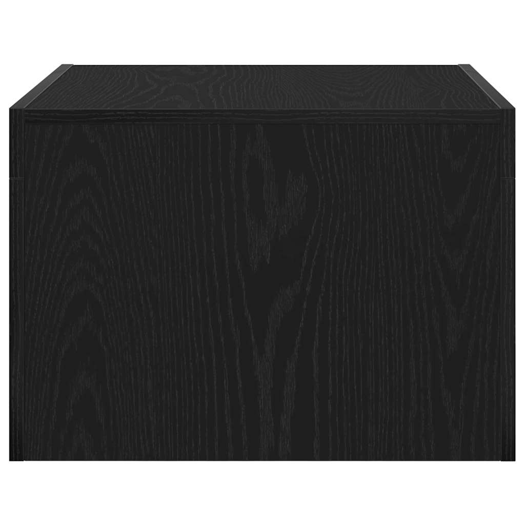 Kaffebord Svart Eik 50 X 50 X 35 Cm Konstruert Tre