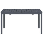 Ute Middag Bord 2 Pcs Antrasitt 210 X 90 X 73 Cm Stål