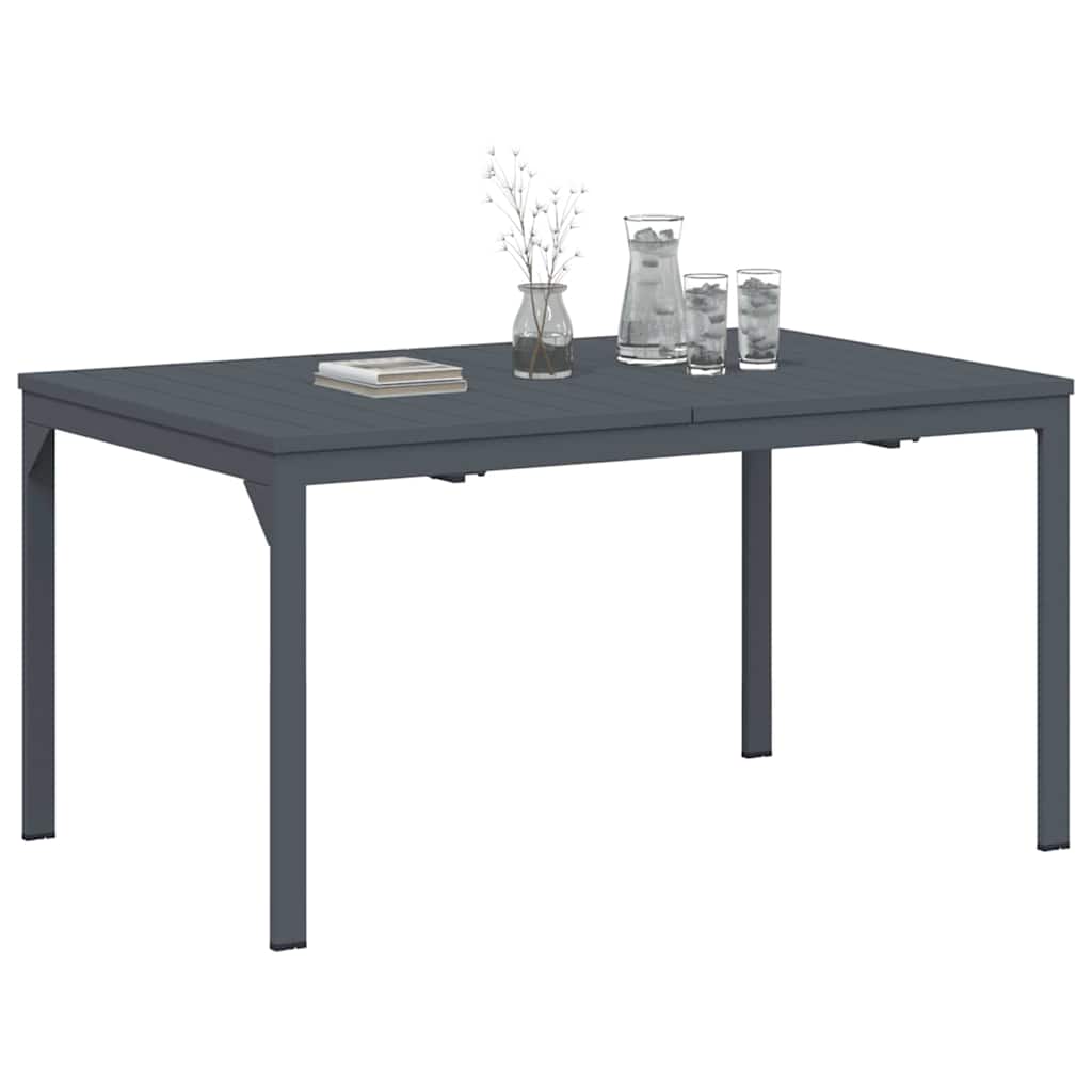Ute Middag Bord 2 Pcs Antrasitt 210 X 90 X 73 Cm Stål