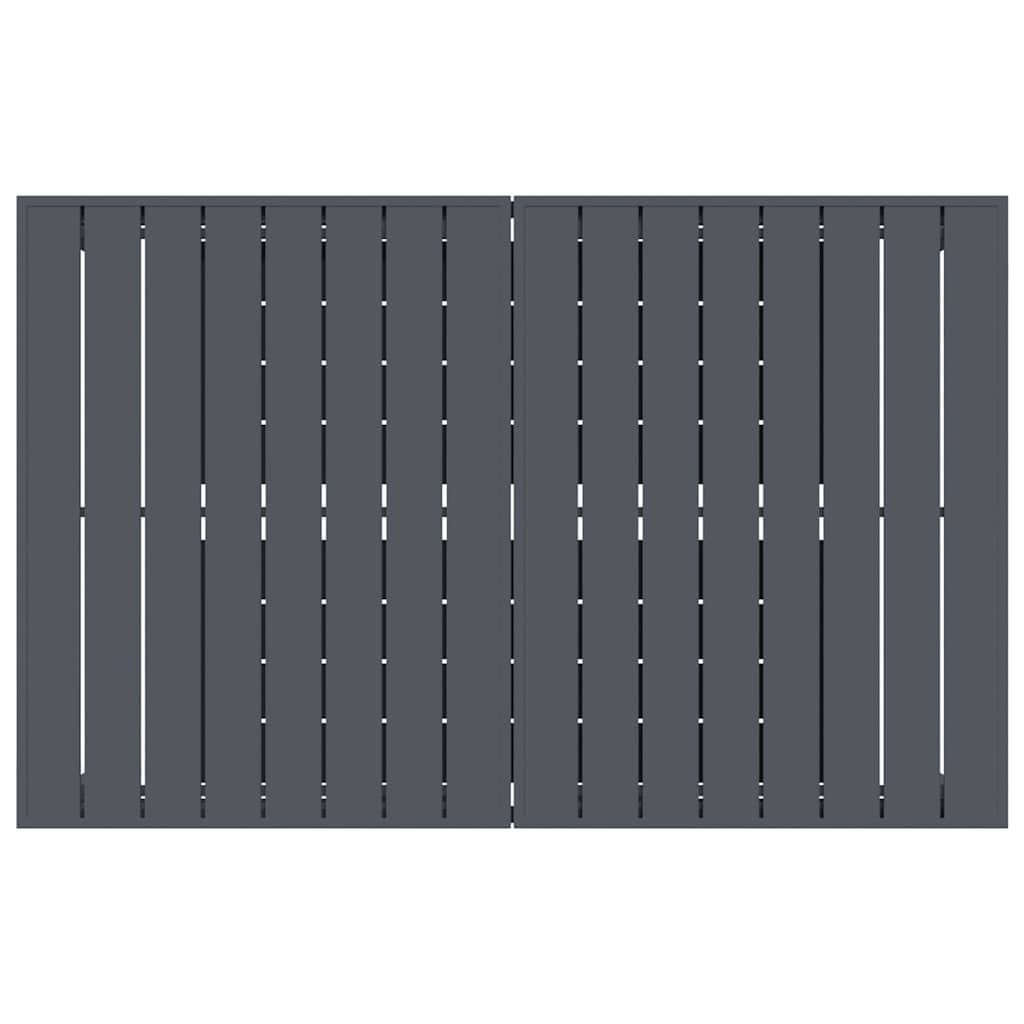 Ute Middag Bord 2 Pcs Antrasitt 210 X 90 X 73 Cm Stål