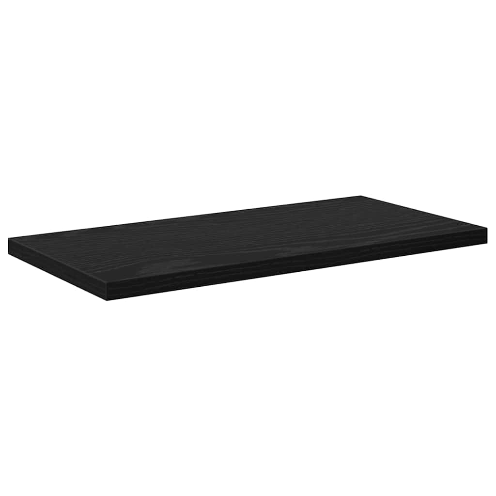 Bokhyllebrett 4 Pcs Svart 40 X 20 X 1,5 Cm Konstruert Tre
