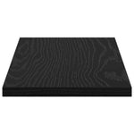 Bokhyllebrett 4 Pcs Svart 40 X 20 X 1,5 Cm Konstruert Tre