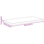 Bokhyllebrett 4 Pcs Svart 40 X 20 X 1,5 Cm Konstruert Tre