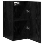 Vegghylle For Tv Svart Eik 30,5 X 30 X 60 Cm Konstruert Tre