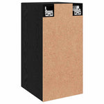 Vegghylle For Tv Svart Eik 30,5 X 30 X 60 Cm Konstruert Tre