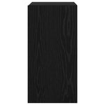 Vegghylle For Tv Svart Eik 30,5 X 30 X 60 Cm Konstruert Tre