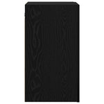 Vegghylle For Tv Svart Eik 30,5 X 30 X 60 Cm Konstruert Tre