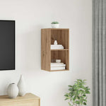 Tv-Benksett Artisan Eik 37 X 37 X 72 Cm Konstruert Tre