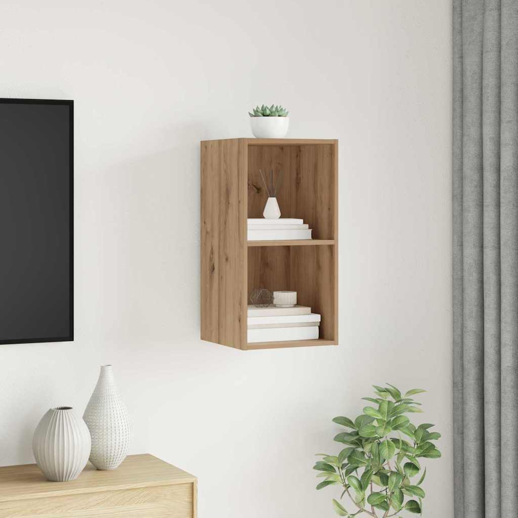 Tv-Benksett Artisan Eik 37 X 37 X 72 Cm Konstruert Tre