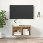 Tv-Benksett Artisan Eik 37 X 37 X 72 Cm Konstruert Tre