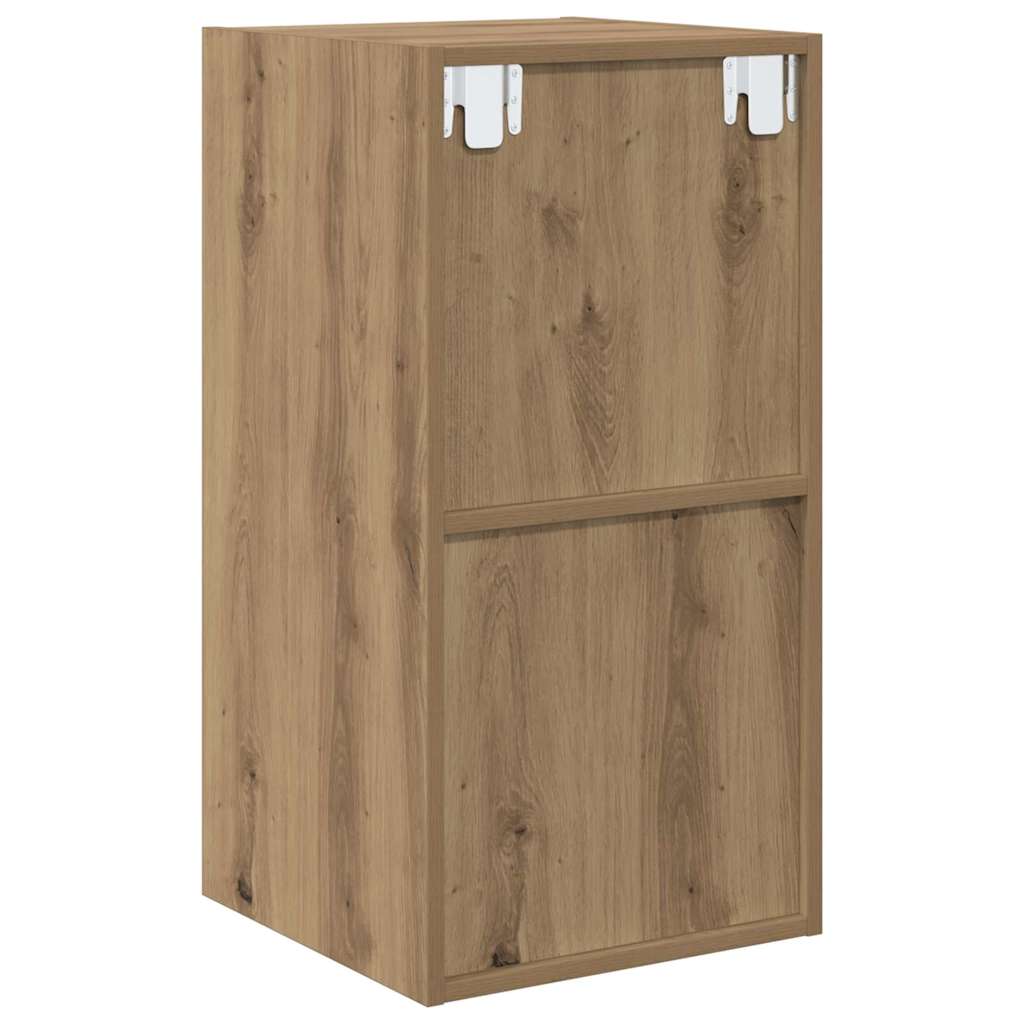 Tv-Benksett Artisan Eik 37 X 37 X 72 Cm Konstruert Tre