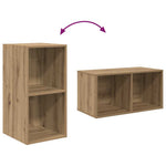 Tv-Benksett Artisan Eik 37 X 37 X 72 Cm Konstruert Tre