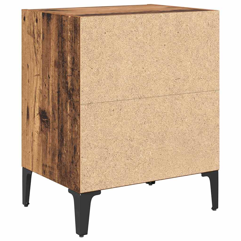 Nattbordskap Gammelt Tre 40 X 30 X 50 Cm Konstruert Tre