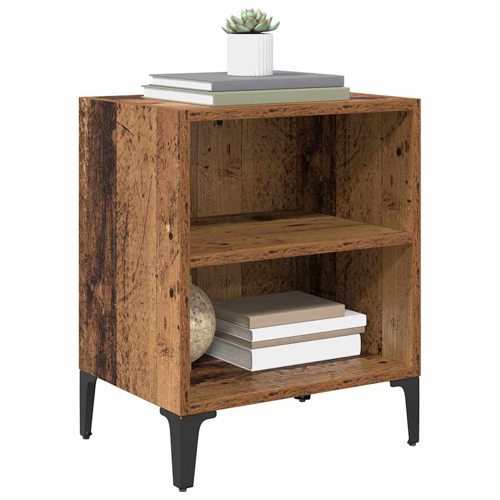 Nattbordskap Gammelt Tre 40 X 30 X 50 Cm Konstruert Tre