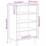 Serviesskap Artisan Eik 57 X 35 X 89,5 Cm Konstruert Tre