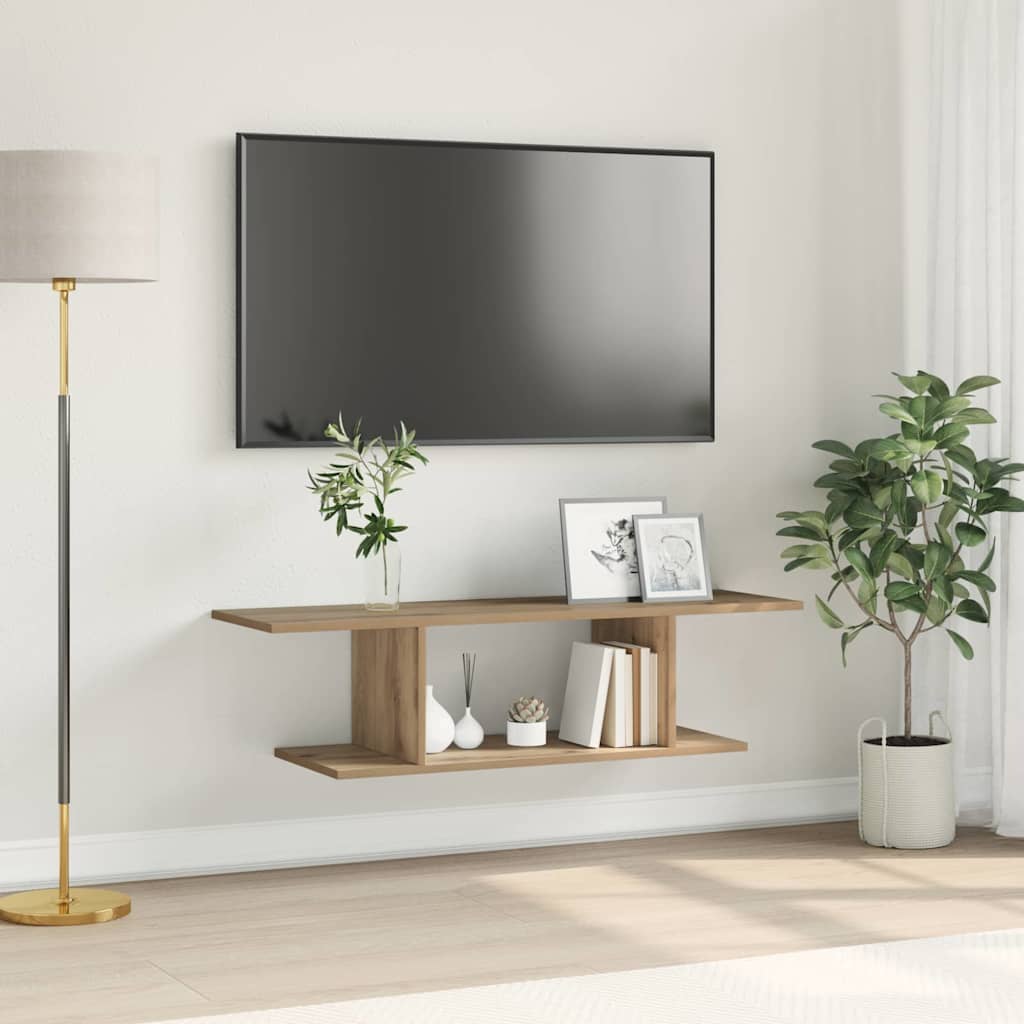 Tv-Benksett Artisan Eik 102 X 35 X 35 Cm Konstruert Tre