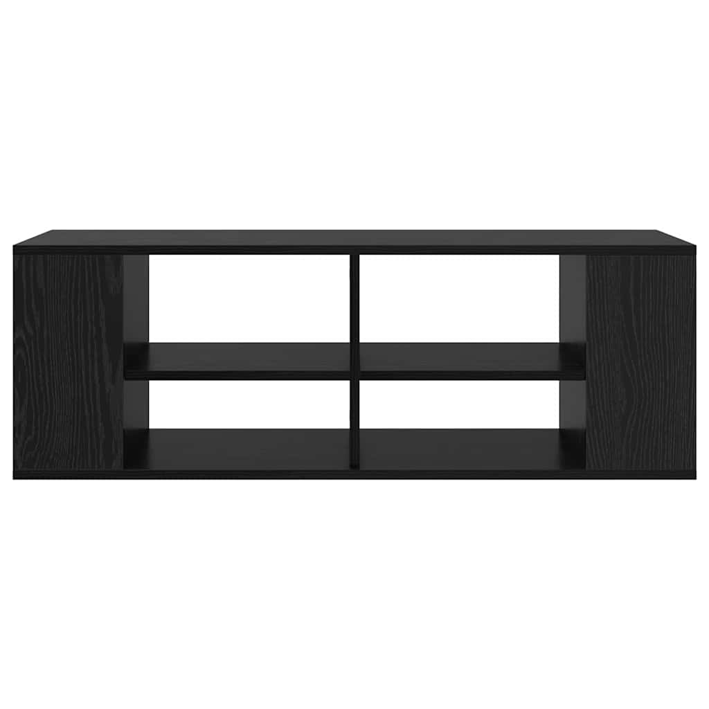Vegghengt Tv Skap Svart Eik 102 X 35 X 35 Cm Konstruert Tre