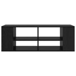 Vegghengt Tv Skap Svart Eik 102 X 35 X 35 Cm Konstruert Tre