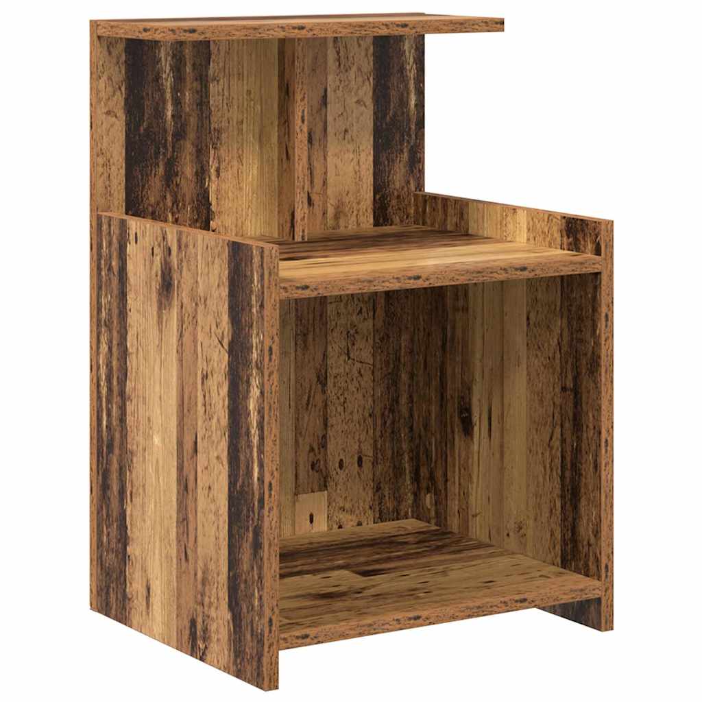 Nattbordskap Gammelt Tre 40 X 35 X 60 Cm Konstruert Tre