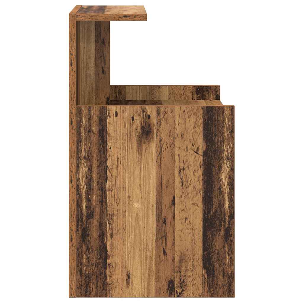 Nattbordskap Gammelt Tre 40 X 35 X 60 Cm Konstruert Tre
