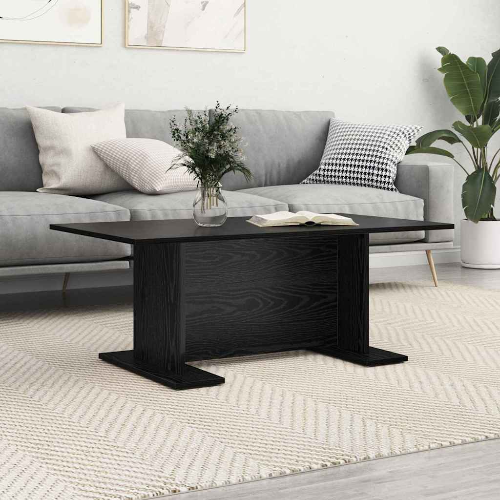 Kaffebord Svart Eik 103,5 X 60 X 40 Cm Konstruert Tre