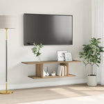 Tv-Benksett Veggmontert Brun 103 X 30 X 26,5 Cm Konstruert Tre