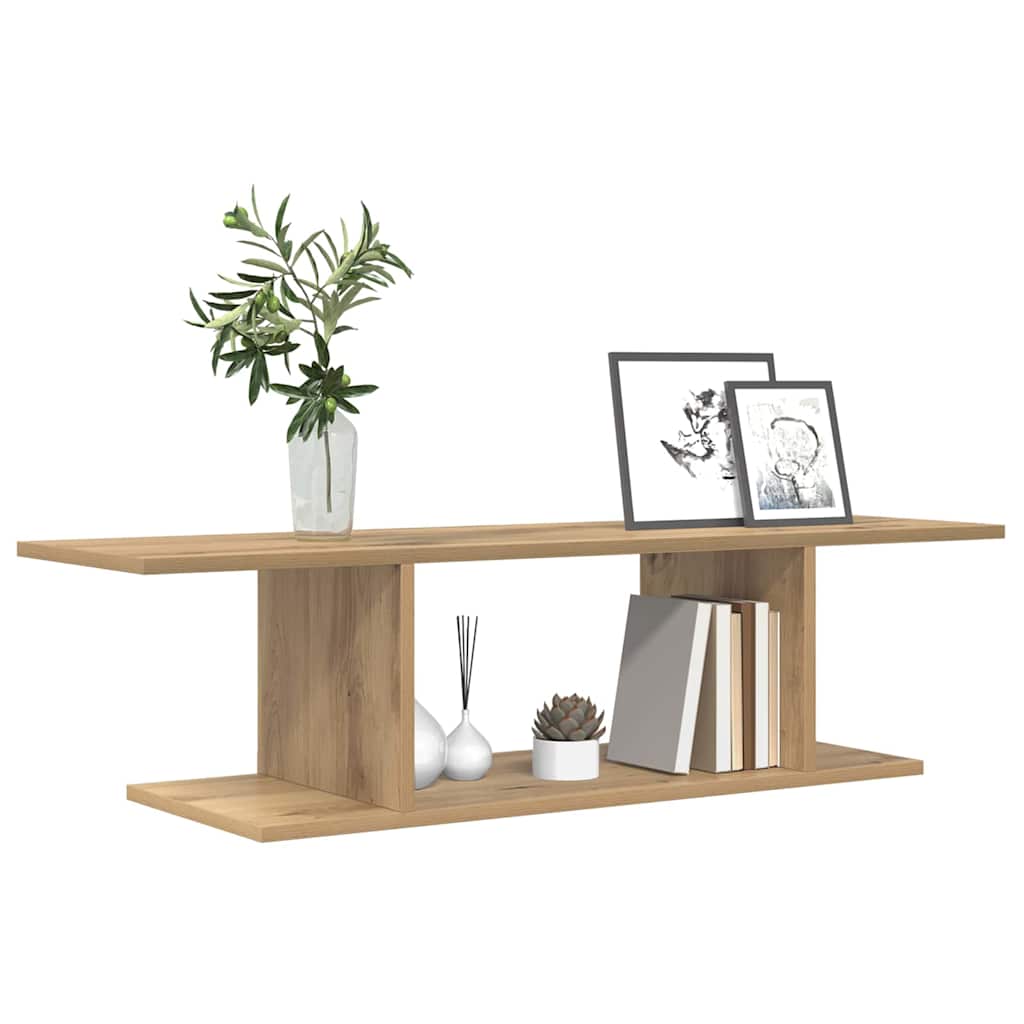Tv-Benksett Veggmontert Brun 103 X 30 X 26,5 Cm Konstruert Tre
