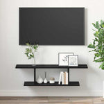 Tv-Benksett Veggmontert Svart 103 X 30 X 26,5 Cm Konstruert Tre