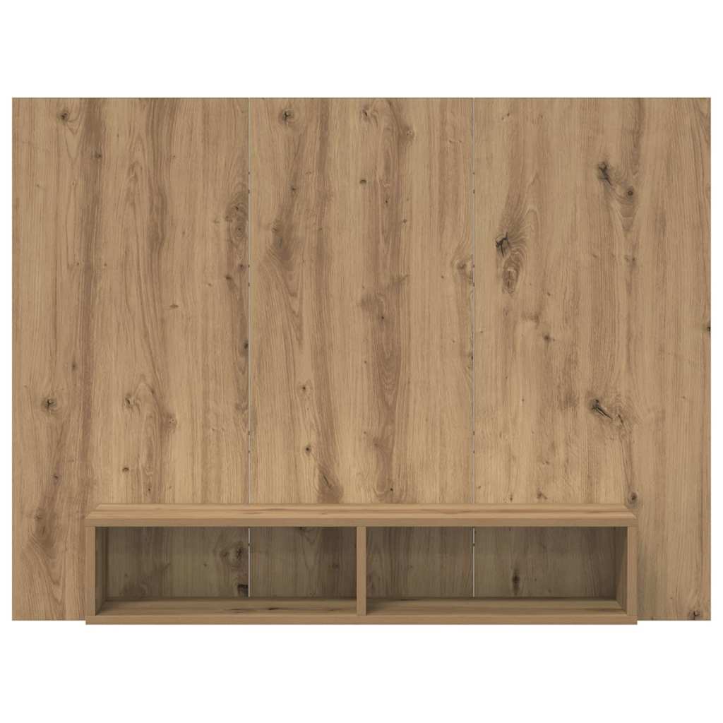 Tv-Benksett Artisan Eik 120 X 23,5 X 90 Cm Konstruert Tre