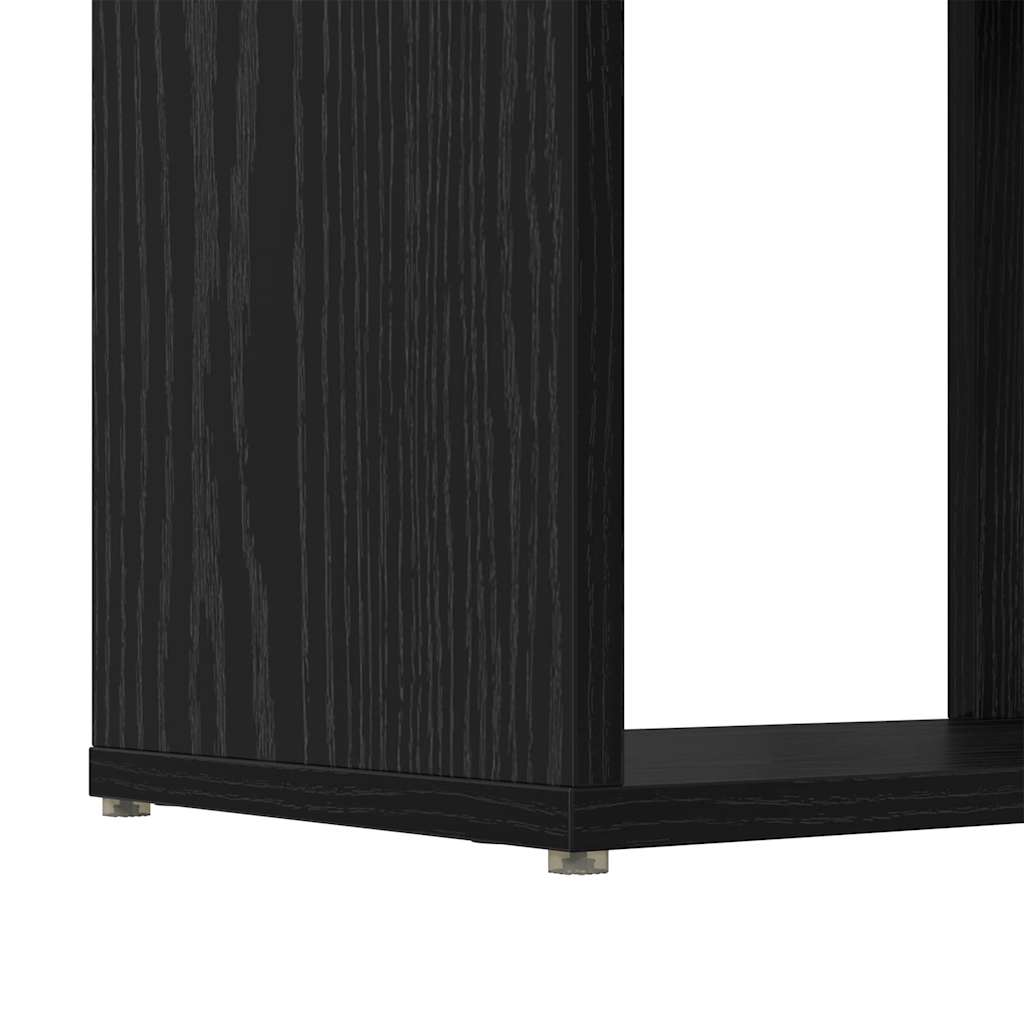Tv-Benksett Veggmontert Svart 60 X 24 X 125,5 Cm Konstruert Tre