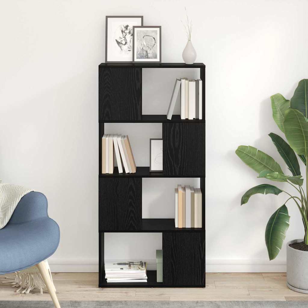 Tv-Benksett Veggmontert Svart 60 X 24 X 125,5 Cm Konstruert Tre