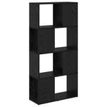 Tv-Benksett Veggmontert Svart 60 X 24 X 125,5 Cm Konstruert Tre