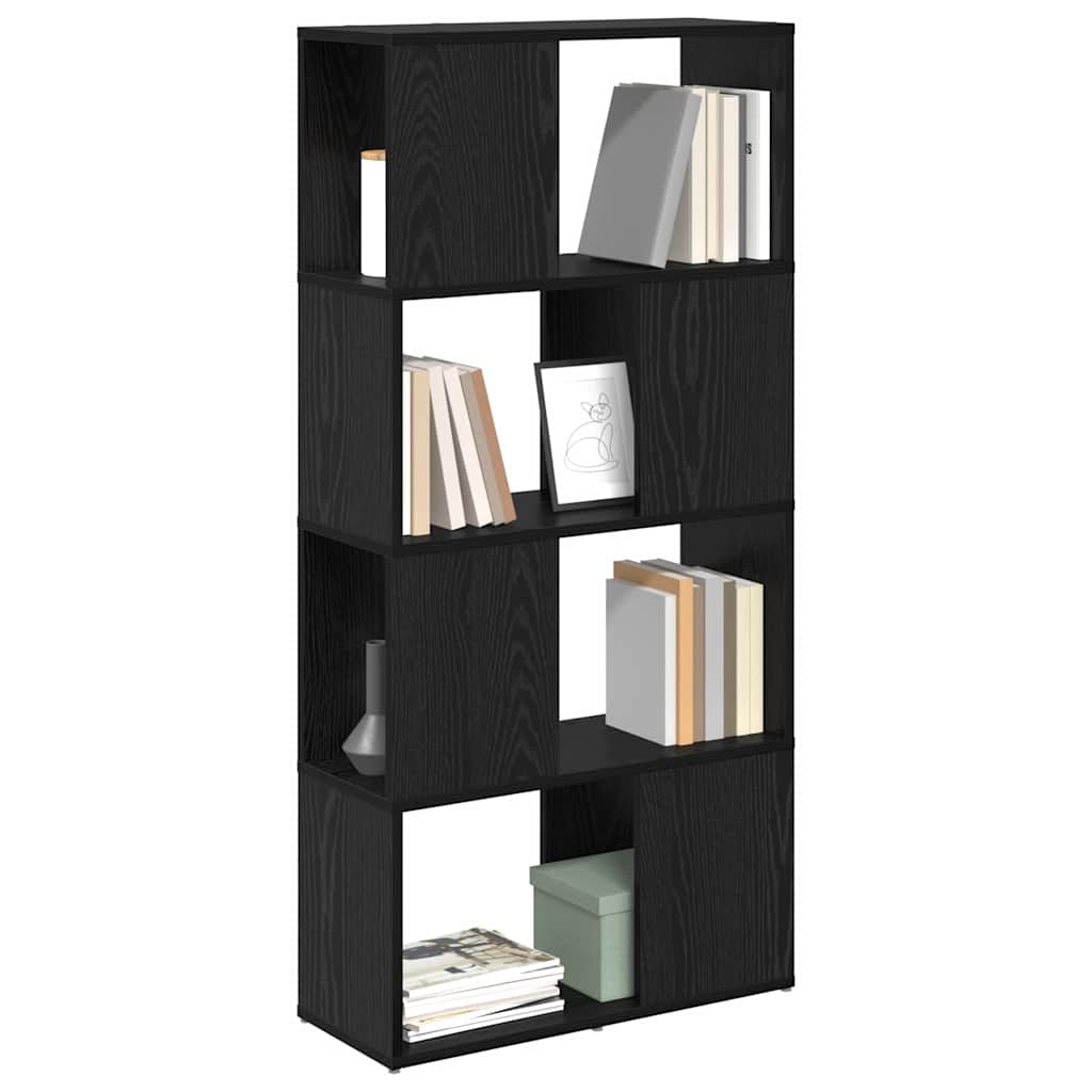 Tv-Benksett Veggmontert Svart 60 X 24 X 125,5 Cm Konstruert Tre