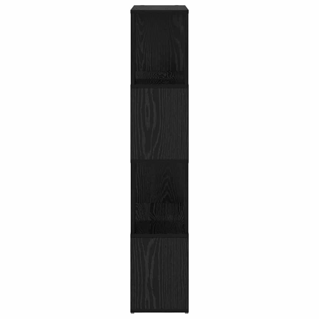 Tv-Benksett Veggmontert Svart 60 X 24 X 125,5 Cm Konstruert Tre