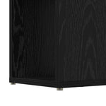 Tv-Benksett Veggmontert Svart 60 X 24 X 156 Cm Konstruert Tre