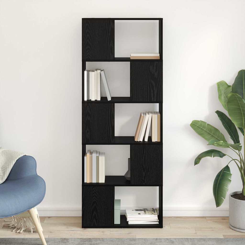 Tv-Benksett Veggmontert Svart 60 X 24 X 156 Cm Konstruert Tre