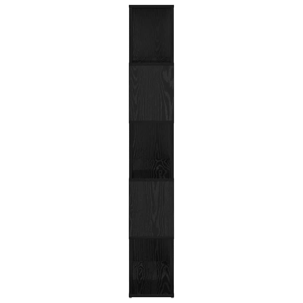 Tv-Benksett Veggmontert Svart 60 X 24 X 156 Cm Konstruert Tre